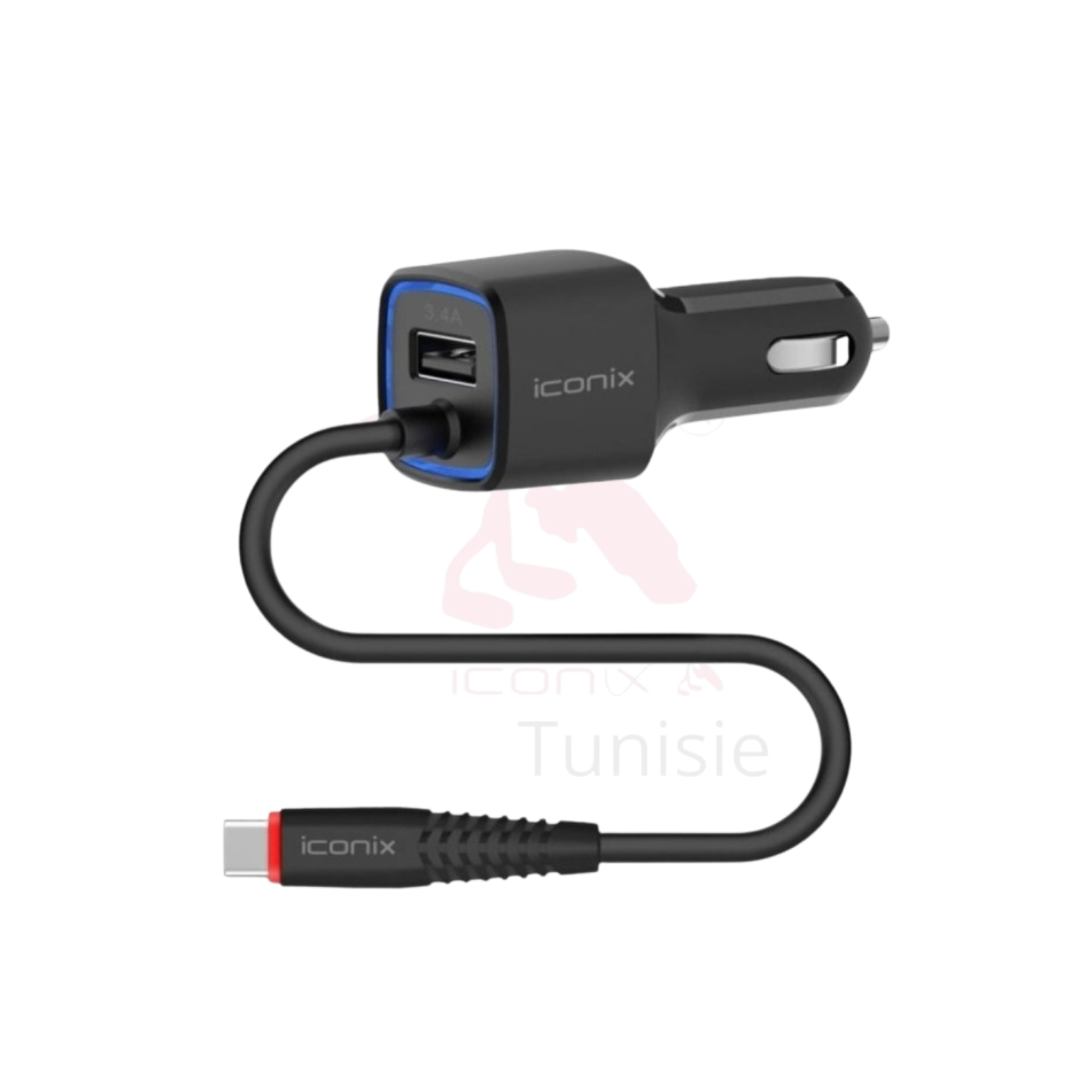 Chargeur de voiture rapide , modèle IC- CC1713 Chargeur de voiture rapide , modèle IC- CC1713