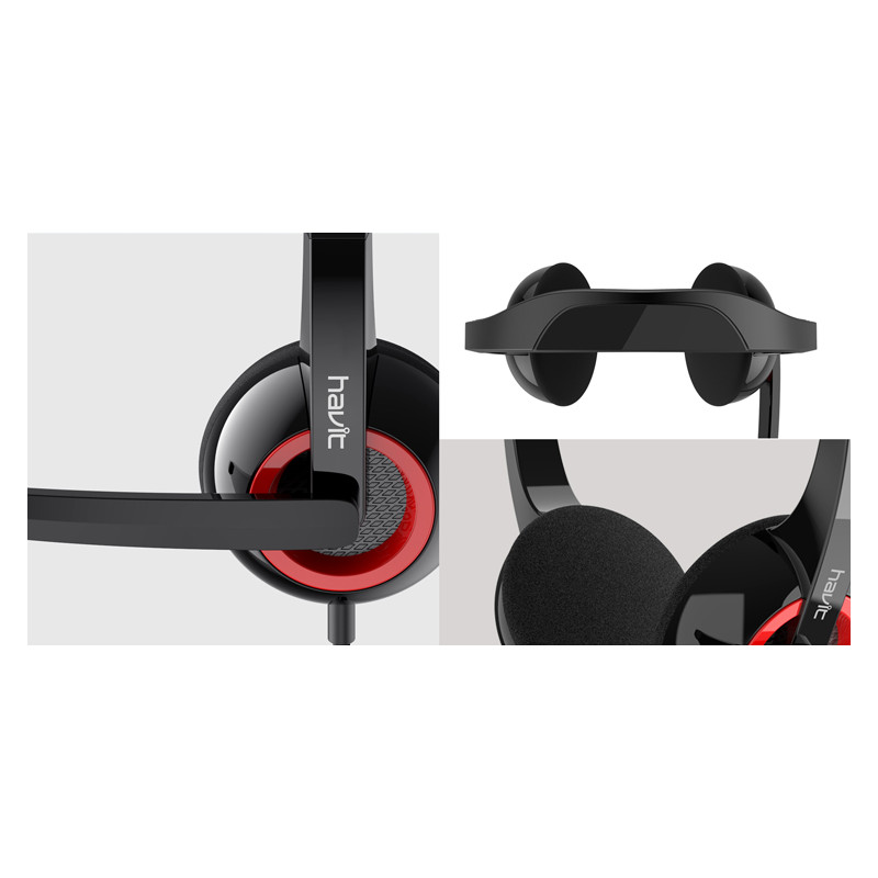 Casque Micro Havit H202D Noir 3 Casque Micro Havit H202D Noir