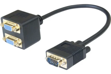 Cable 1 VGA /M vers 2 VGA /F