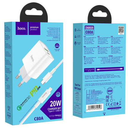 Chargeur Hoco 20W Type C C80A
