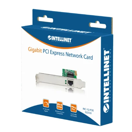 Carte Réseau PCI Express GIGABIT INTELLINET