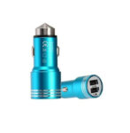 ALLUME CIGARE VOITURE 2.4A NOIR/BLEU