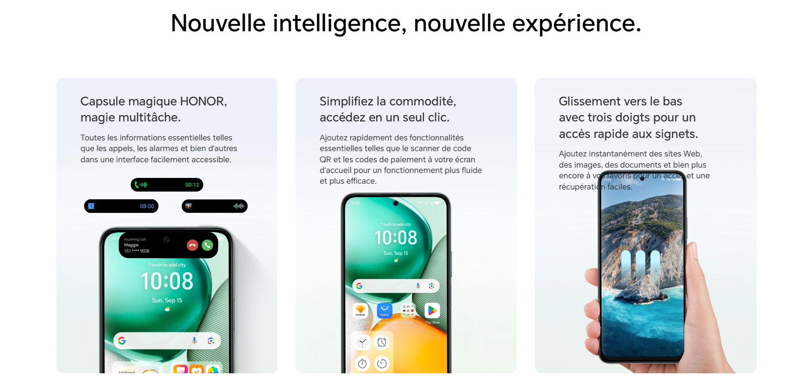 Smartphone HONOR X7C 5G 8Go 256Go - Blanc