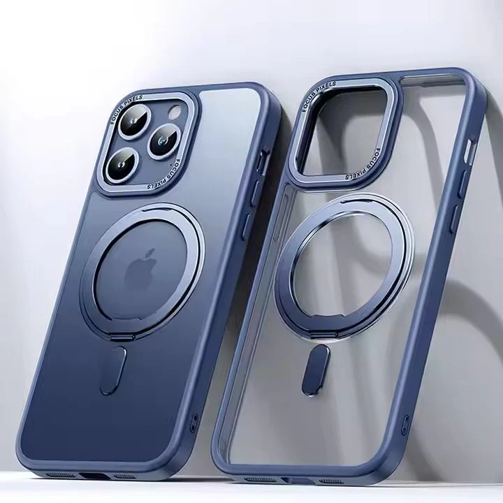 Étui iPhone 16 Pro Metal Stand Case Étui iPhone 16 Pro Metal Stand Case