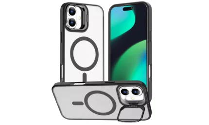 Étui iPhone 16 Metal Stand Case
