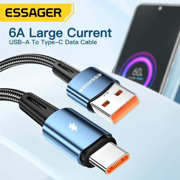 ELEKTRUM CABLE USB TO TYPE-C 120W-5V/6A 1M