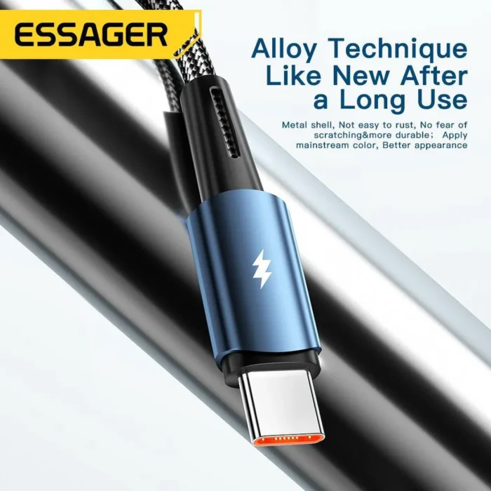 ELEKTRUM CABLE USB TO TYPE-C 120W-5V/6A 1M