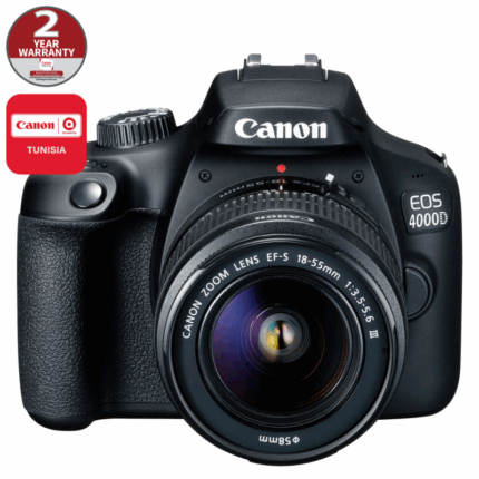 Appareil Photo Reflex CANON EOS 4000D + Objectif 18-55mm DC - Noir