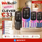 Téléphone Portable Clever C33 Double SIM – Image 2