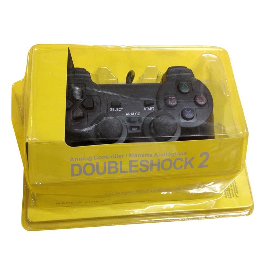 Manette-PS2-DoubleShock2-Noir-1 MANETTE DE JEUX PLAY 2 PS2 analogue – Image 1
