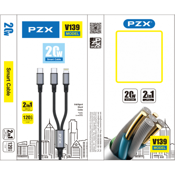 cable-de-nylon-3-en-1-30a-1200mm-model-v138 Cable PZX 2 en 1 – 20W V139 – Image 1