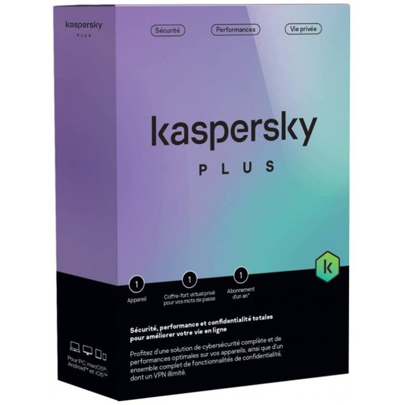 antivirus-kaspersky-plus-1-poste-equivalent-total-1an-kl10428bafs-25ffp ANTIVIRUS KASPERSKY PLUS 1 POSTE 1 AN – Image 1