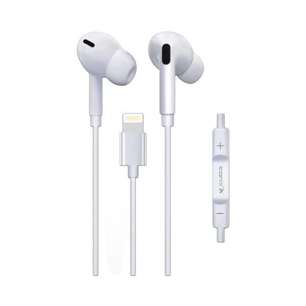ecouteurs-filaire-iconix-ic-hf1229-blanc ÉCOUTEURS FILAIRE ICONIX IC-HF1229 - BLANC – Image 1